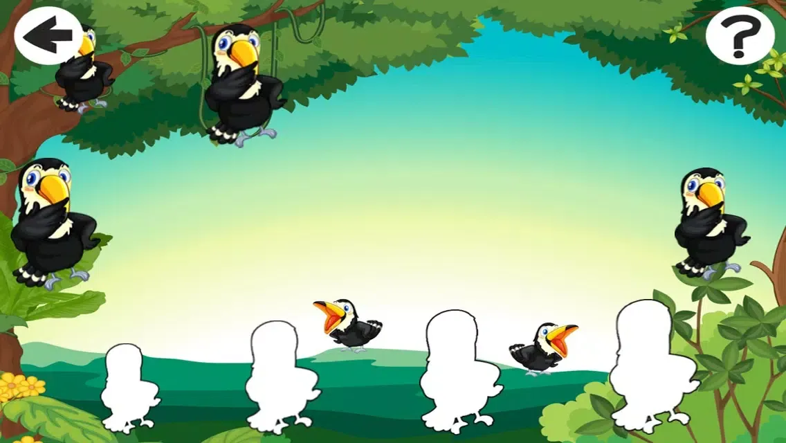 Tangkapan layar A Sort By Size Game for Children: Learn and Play with Animals in the Forest