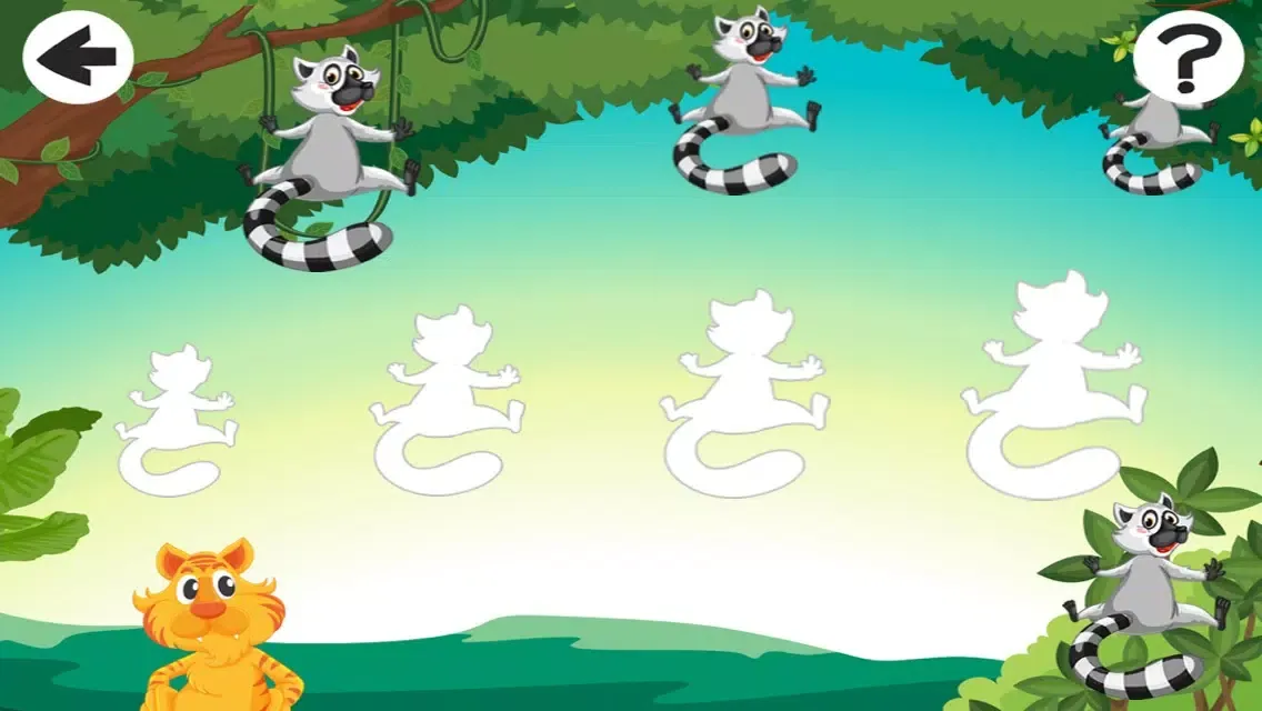 Tangkapan layar A Sort By Size Game for Children: Learn and Play with Animals in the Forest