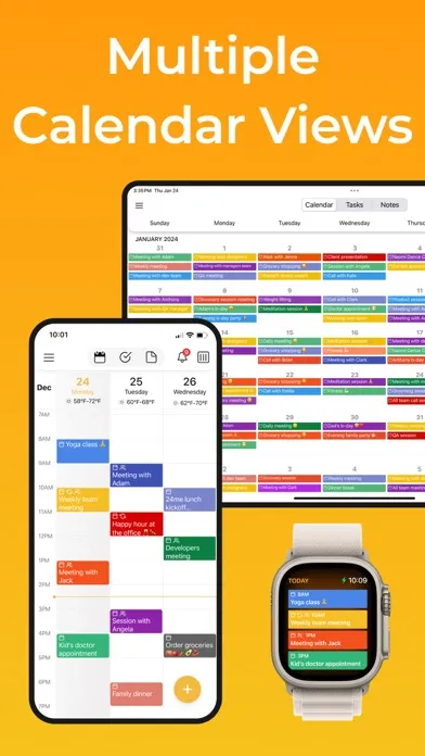 Capturas de pantalla de 24me: Calendar & To-Do List