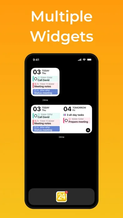 Capturas de pantalla de 24me: Calendar & To-Do List