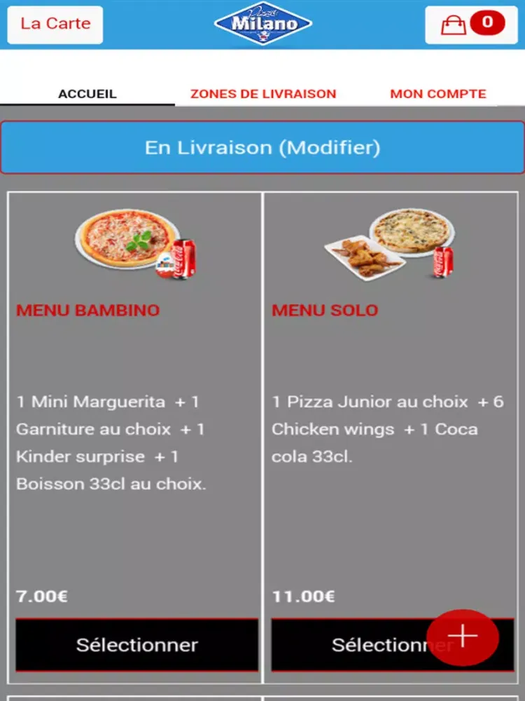 Ảnh chụp màn hình của Milano Pizza Maisons-Alfort iPad 