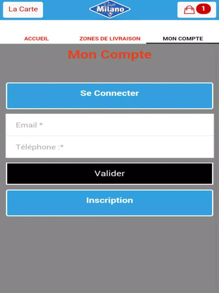 Ảnh chụp màn hình của Milano Pizza Maisons-Alfort iPad 
