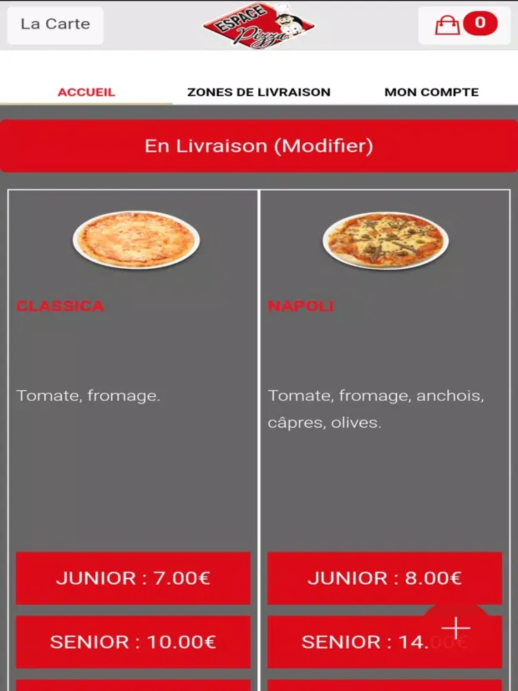 Captures d'écran de Espace Pizza Antony iPad 