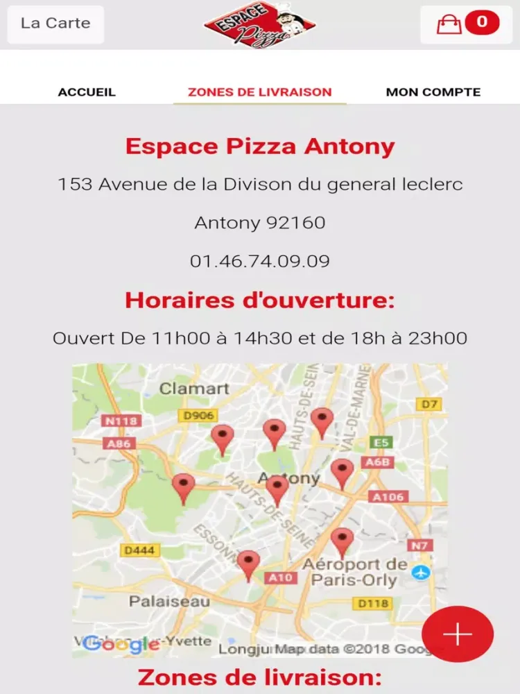 Captures d'écran de Espace Pizza Antony iPad 