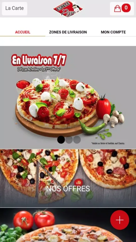 Captures d'écran de Espace Pizza Antony