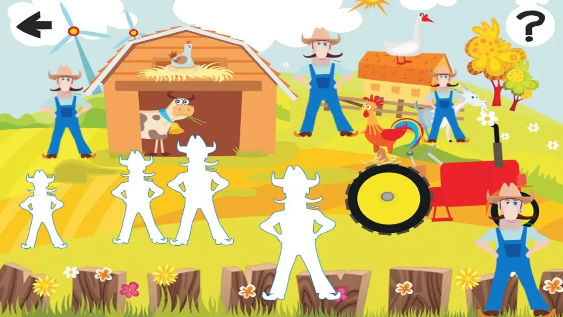 A Sort By Size Game for Children: Learn and Play with Farm Animals 스크린샷