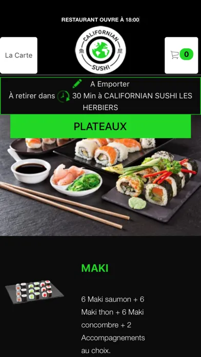 CALIFORNIAN SUSHI應用截圖