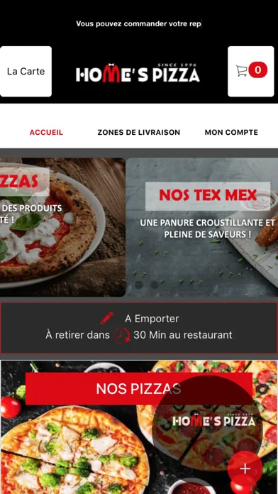 HOME S PIZZA 스크린샷
