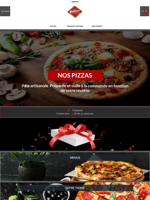 Capturas de tela do DELICES PIZZA LE NEUBOURG iPad 