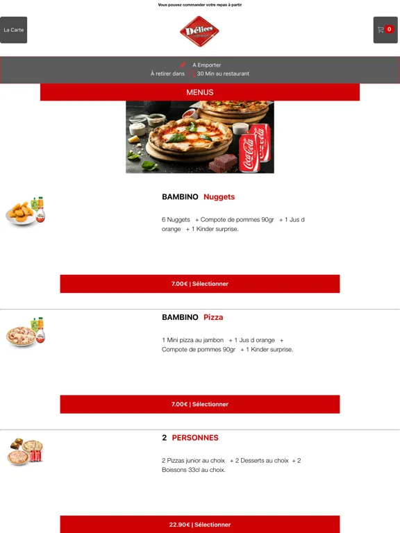 Capturas de tela do DELICES PIZZA LE NEUBOURG iPad 