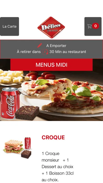 Capturas de tela do DELICES PIZZA LE NEUBOURG