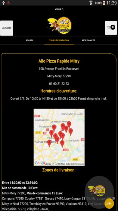 Capturas de pantalla de Allo Pizza Rapide Mitry