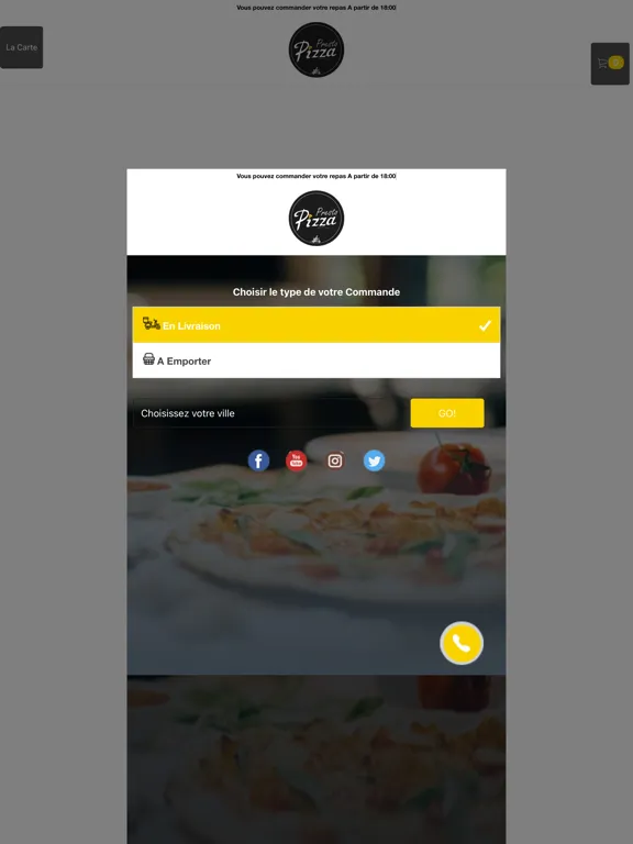 Tangkapan layar PRESTO PIZZA PONT AUDEMER iPad 