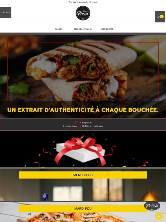 Tangkapan layar PRESTO PIZZA PONT AUDEMER iPad 