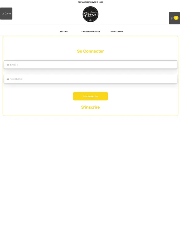 Tangkapan layar PRESTO PIZZA PONT AUDEMER iPad 