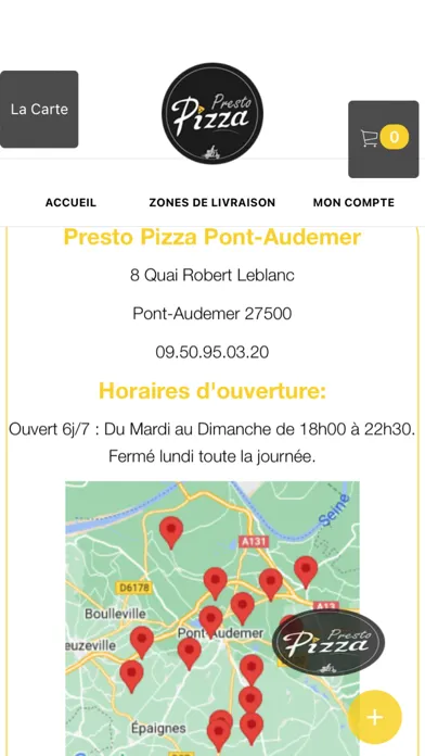 Tangkapan layar PRESTO PIZZA PONT AUDEMER