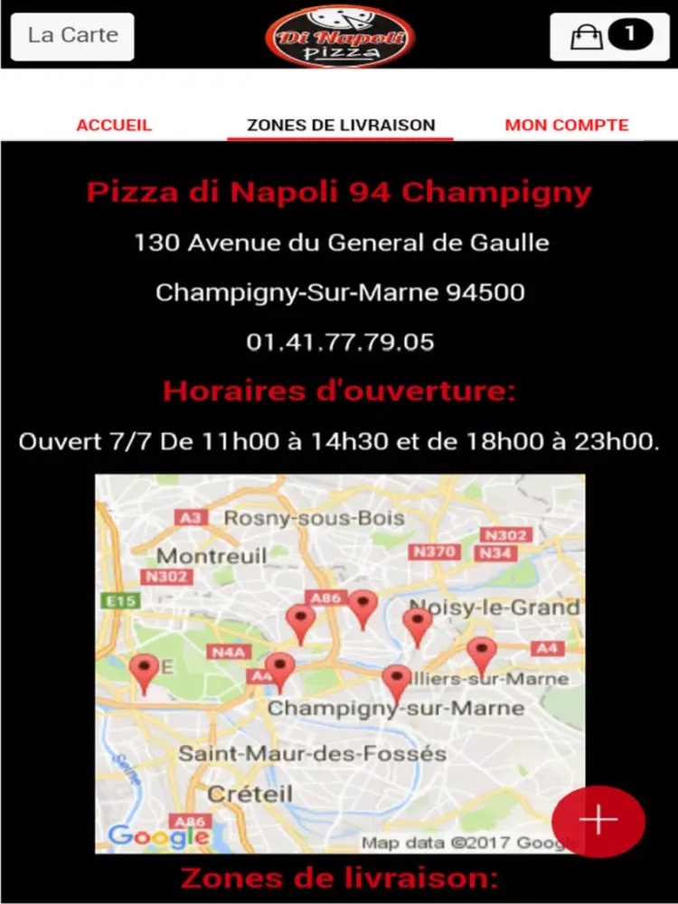 Capturas de pantalla de Pizza di Napoli 94 Champigny iPad 