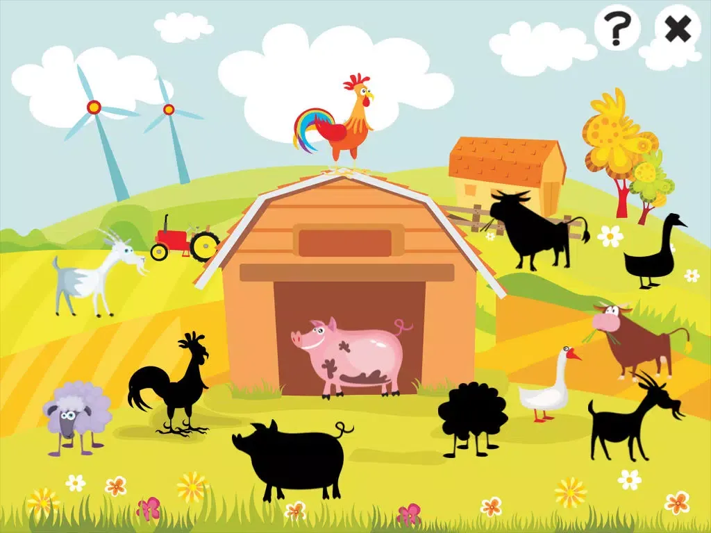 Captures d'écran de Animal farm game for children age 2-5 for kindergarten iPad 