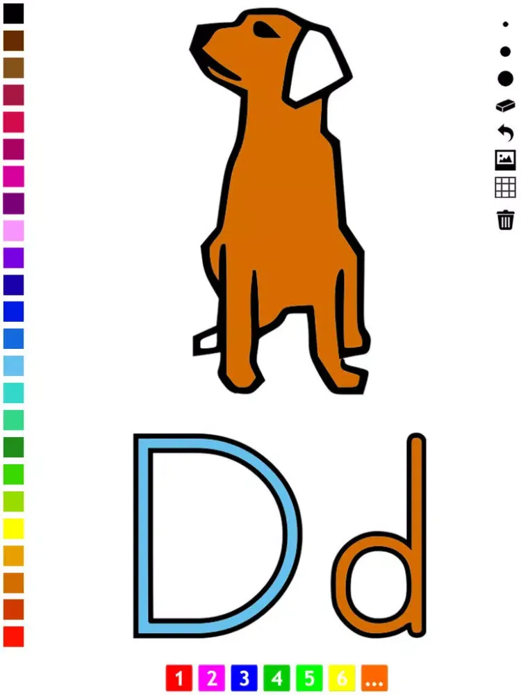 تصاویر ABC Coloring Book for Toddlers: Learn to color and write the English letters of the alphabet iPad 