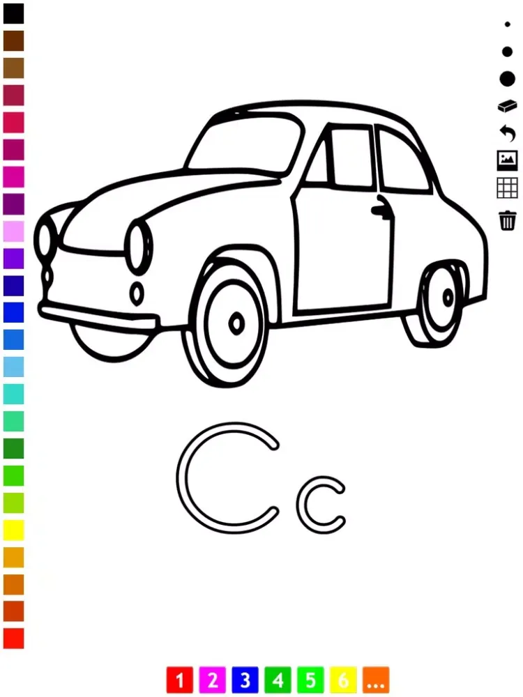 تصاویر ABC Coloring Book for Toddlers: Learn to color and write the English letters of the alphabet iPad 