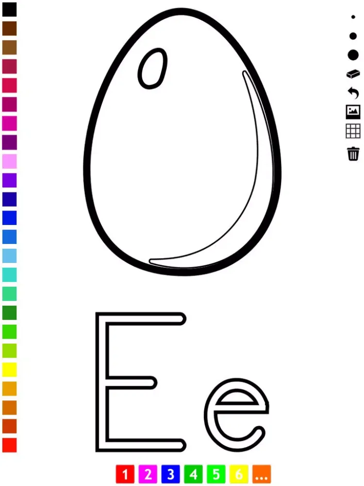 تصاویر ABC Coloring Book for Toddlers: Learn to color and write the English letters of the alphabet iPad 