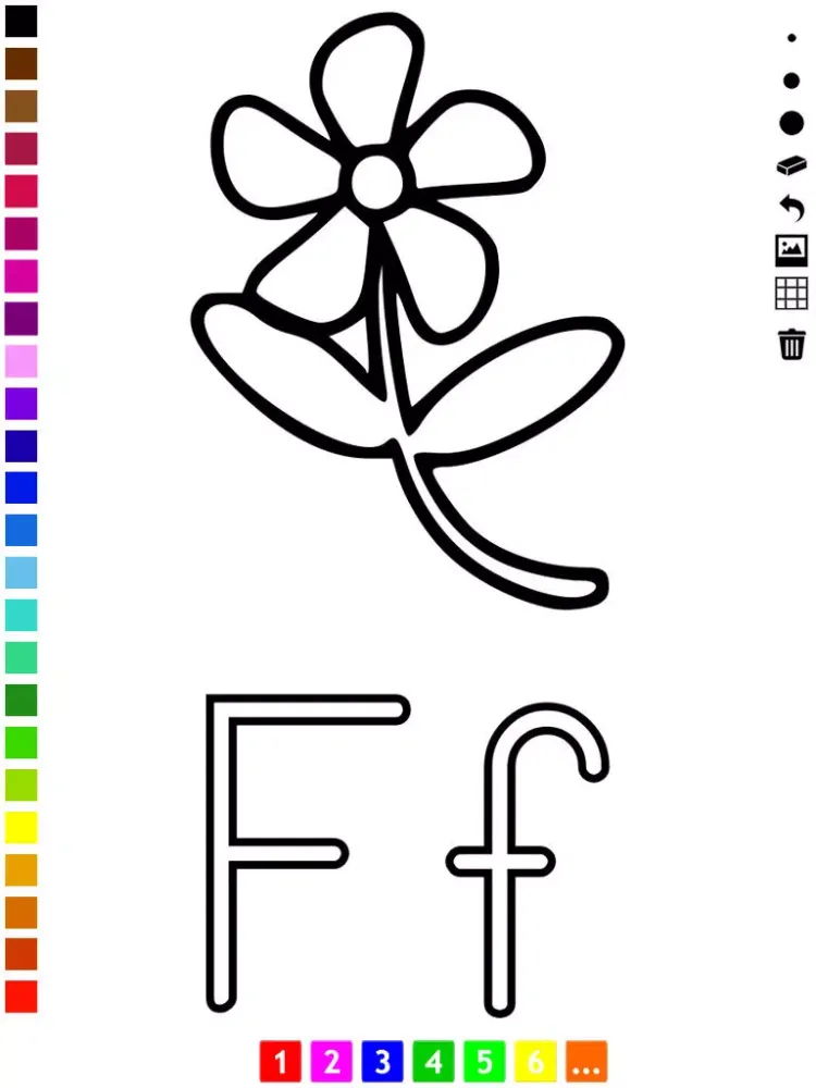 تصاویر ABC Coloring Book for Toddlers: Learn to color and write the English letters of the alphabet iPad 