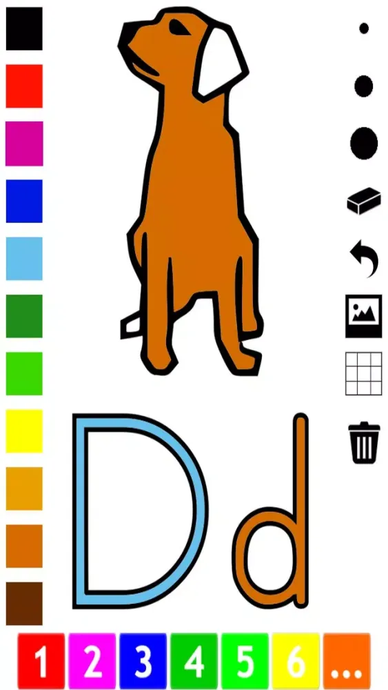 تصاویر ABC Coloring Book for Toddlers: Learn to color and write the English letters of the alphabet