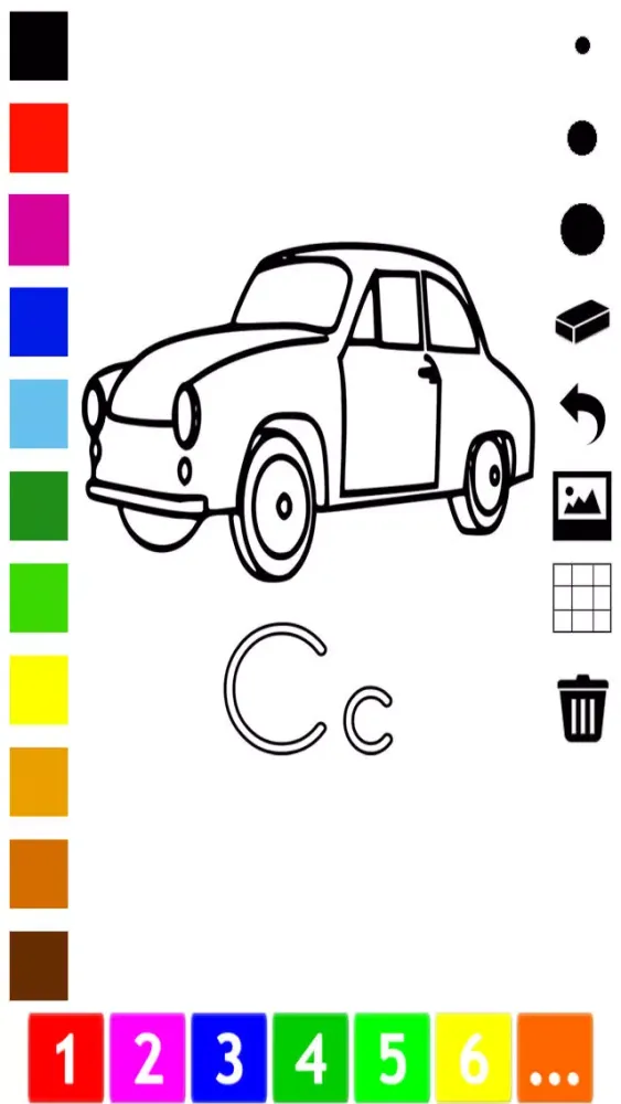 تصاویر ABC Coloring Book for Toddlers: Learn to color and write the English letters of the alphabet