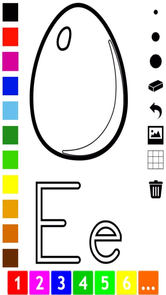 تصاویر ABC Coloring Book for Toddlers: Learn to color and write the English letters of the alphabet