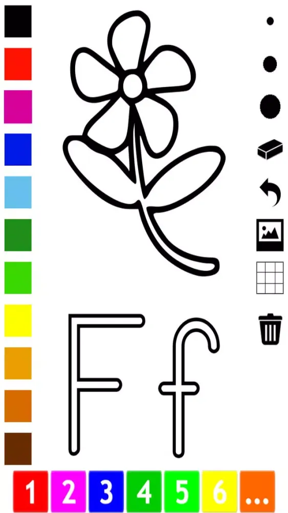 تصاویر ABC Coloring Book for Toddlers: Learn to color and write the English letters of the alphabet