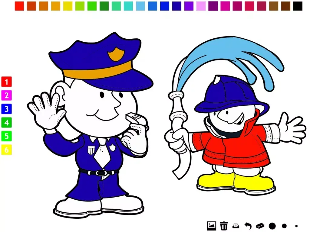 صور A Coloring Book of Occupations for Children: Learn to draw and color your dream job iPad 