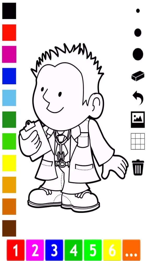 صور A Coloring Book of Occupations for Children: Learn to draw and color your dream job