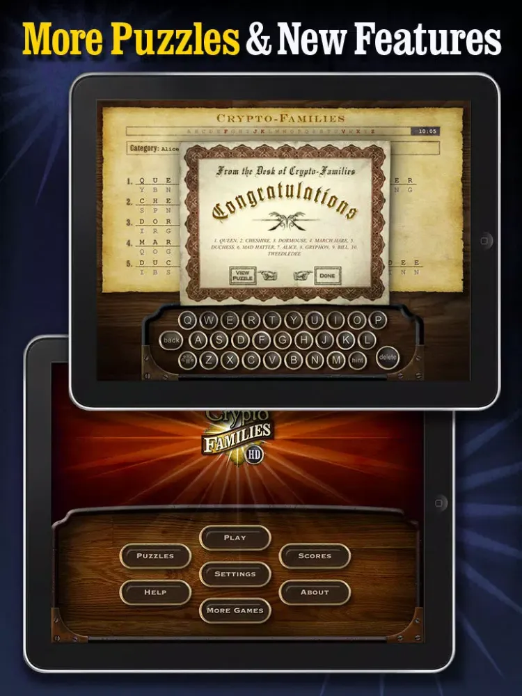 Tangkapan skrin Crypto-Families HD iPad 