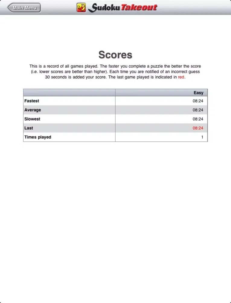 Sudoku Takeout Lite iPad  স্ক্রিনশট
