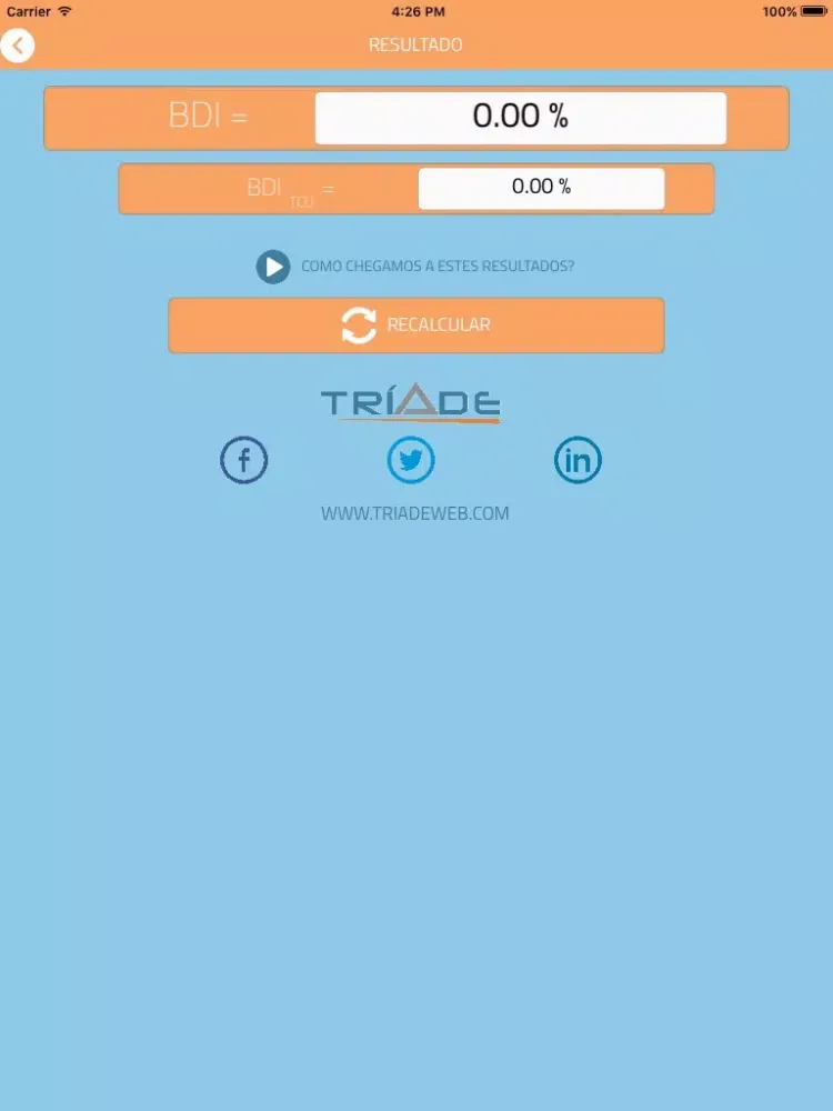 Zrzuty ekranu TRÍADE BDI App 1.1 iPad 