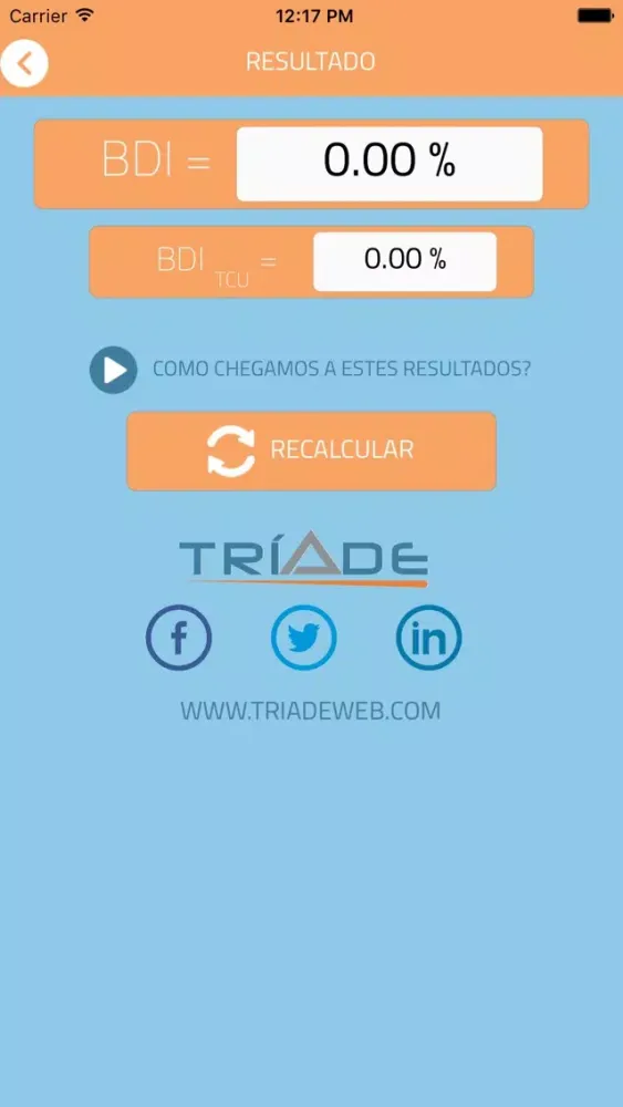 Zrzuty ekranu TRÍADE BDI App 1.1
