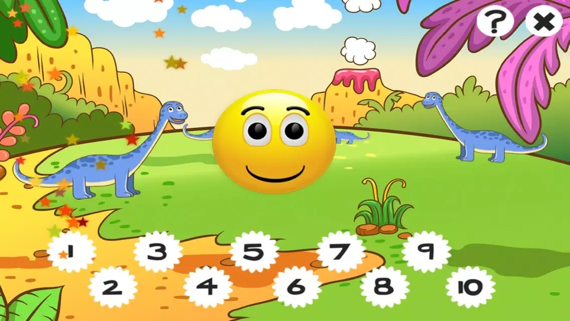 Tangkapan layar A Dinosaurs Game for Children: Learn about dinos for kindergarten and pre-school