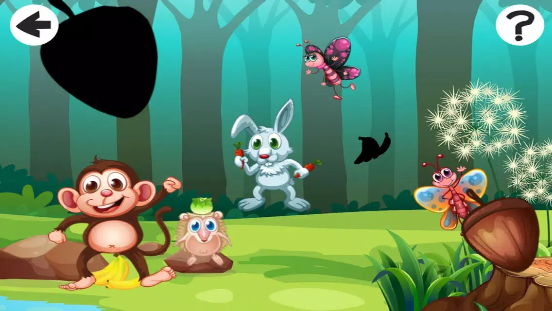 Around the World Game: Play and Learn shapes for Children with Animals 스크린샷