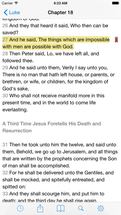Captures d'écran de VerseWise Bible KJV