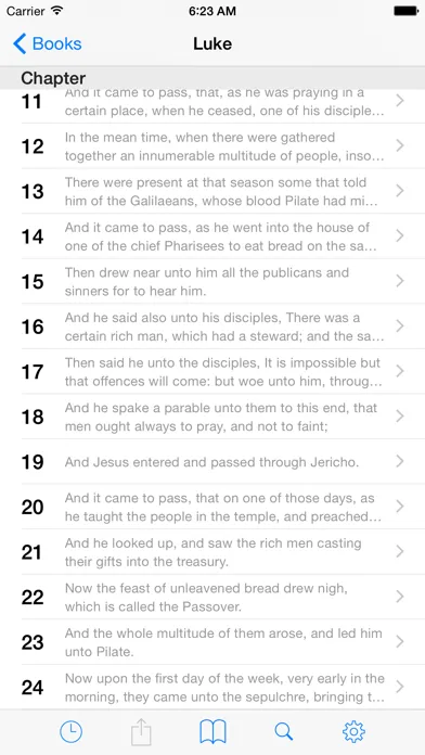 Captures d'écran de VerseWise Bible KJV