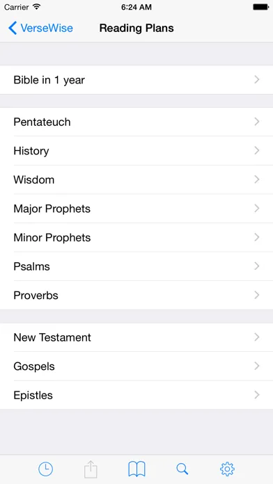 Captures d'écran de VerseWise Bible KJV