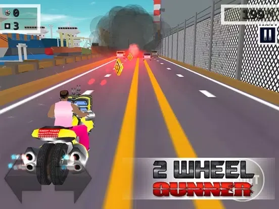 2 Wheel Gunner - Free 3D Ride by Shooting Game iPad  স্ক্রিনশট