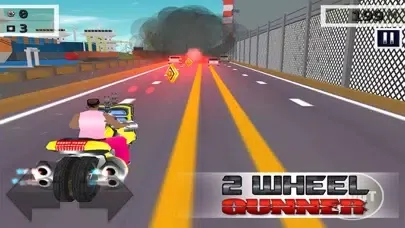 2 Wheel Gunner - Free 3D Ride by Shooting Game স্ক্রিনশট