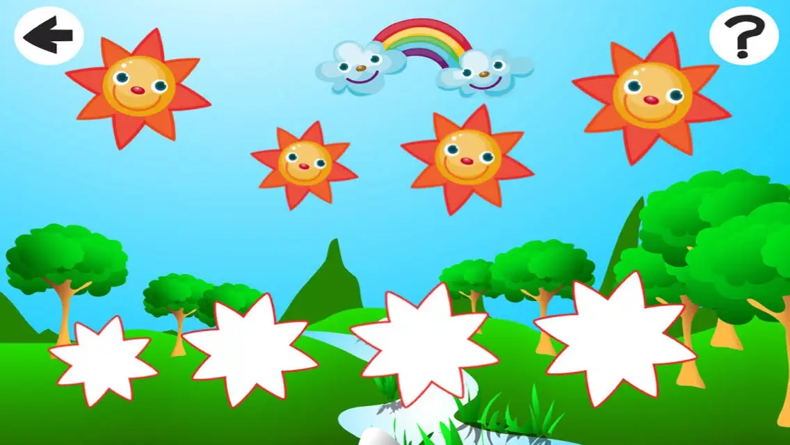 Screenshot di A Sort By Size Game for Children: Learn and Play with Weather