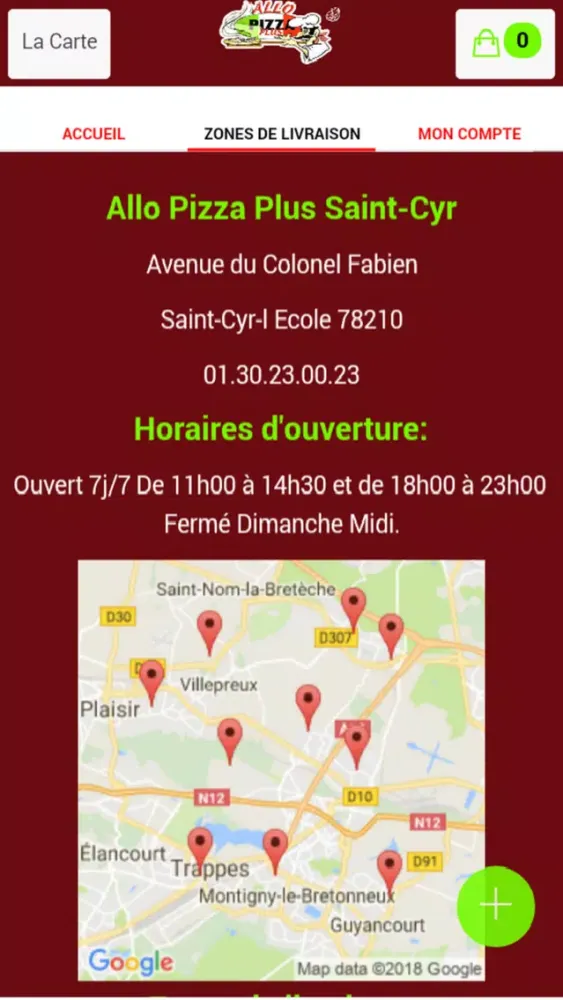 Screenshot di Allo Pizza Plus Saint-Cyr