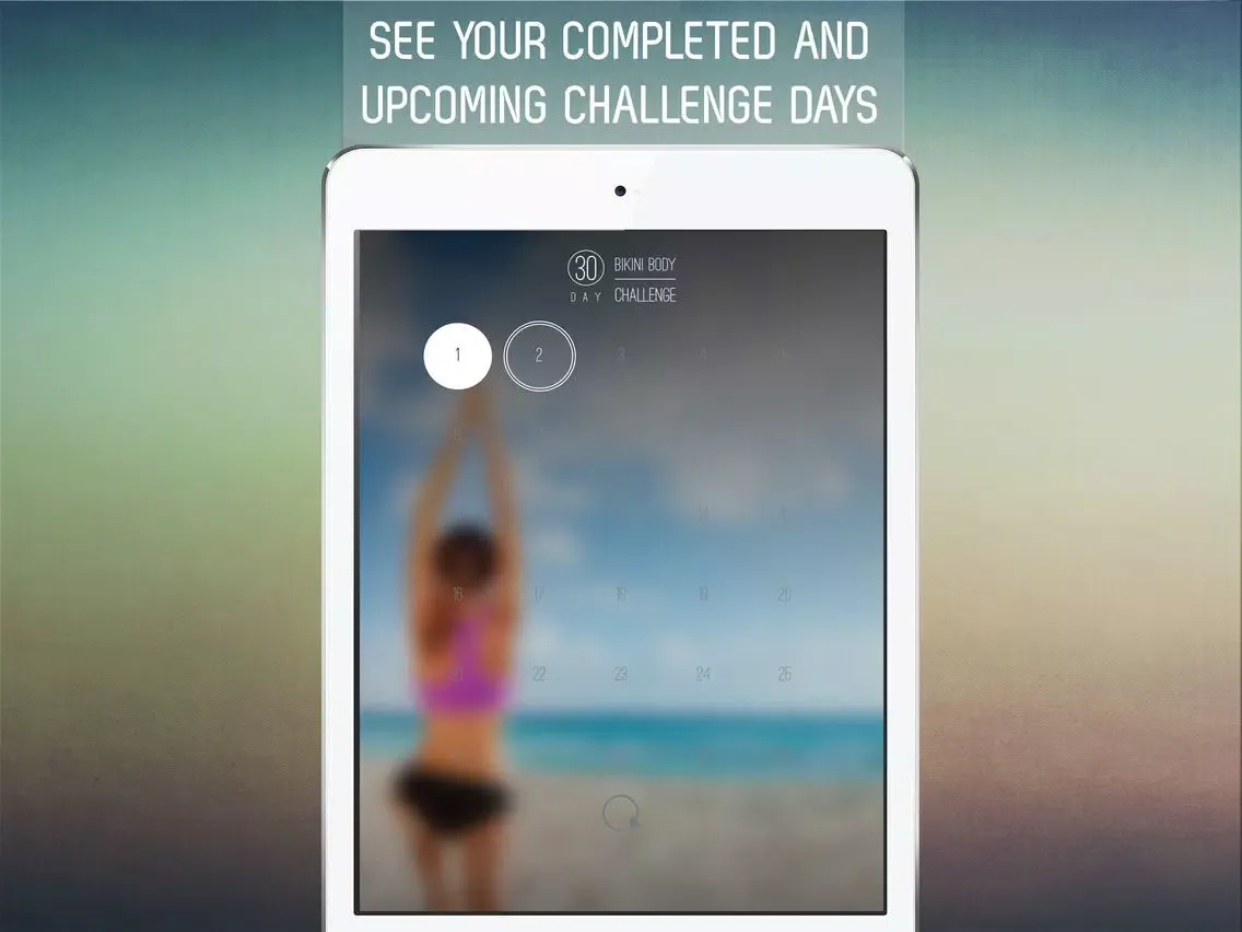 Tangkapan layar 30 Day Bikini Body Workout Challenge for Full Body Tone iPad 