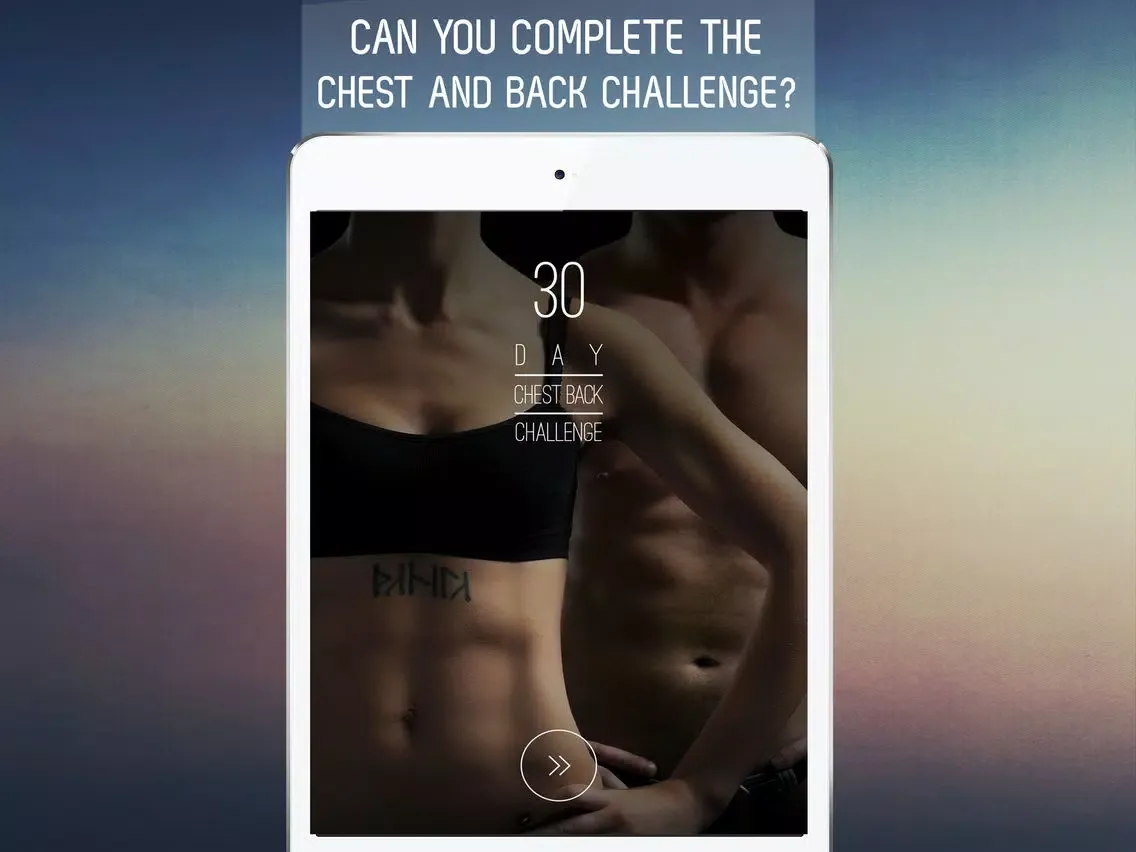 30 Day Chest and Back Challenge for Upper Body Workout iPad  سکرین شاٹس