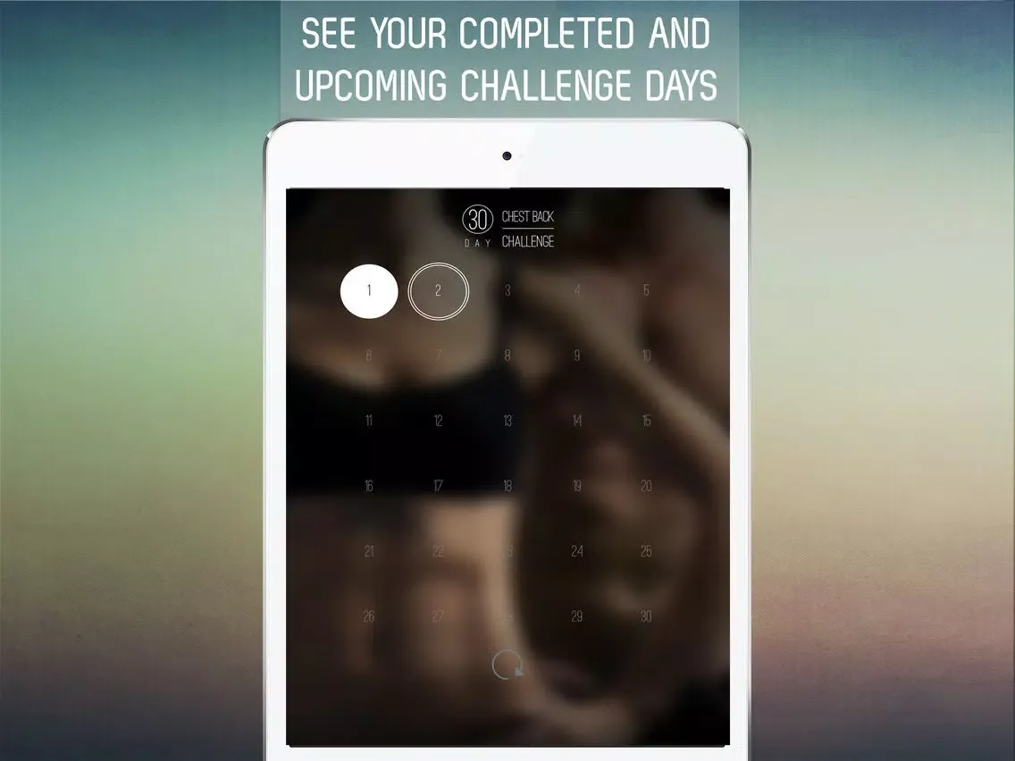 30 Day Chest and Back Challenge for Upper Body Workout iPad  سکرین شاٹس