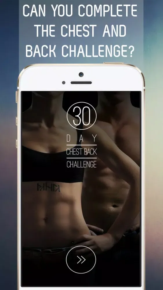 30 Day Chest and Back Challenge for Upper Body Workout سکرین شاٹس