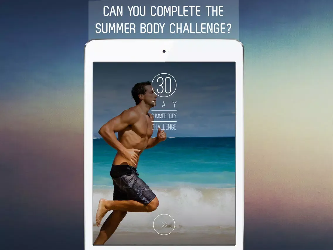 Captures d'écran de 30 Day Summer Body For Men Challenge for Beach Muscles iPad 